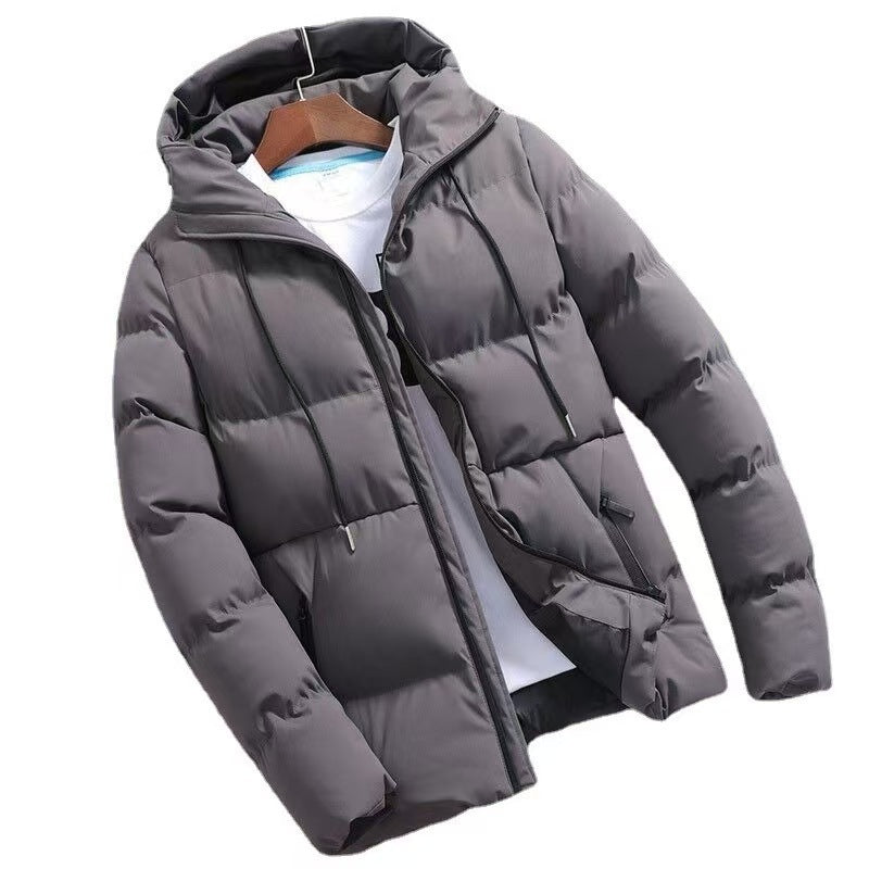 Men's 2026  Winter New Cotton-Padded Jacket, Short Thickened Puffer Jacket for Young Men, Men's Hooded Cotton Coat