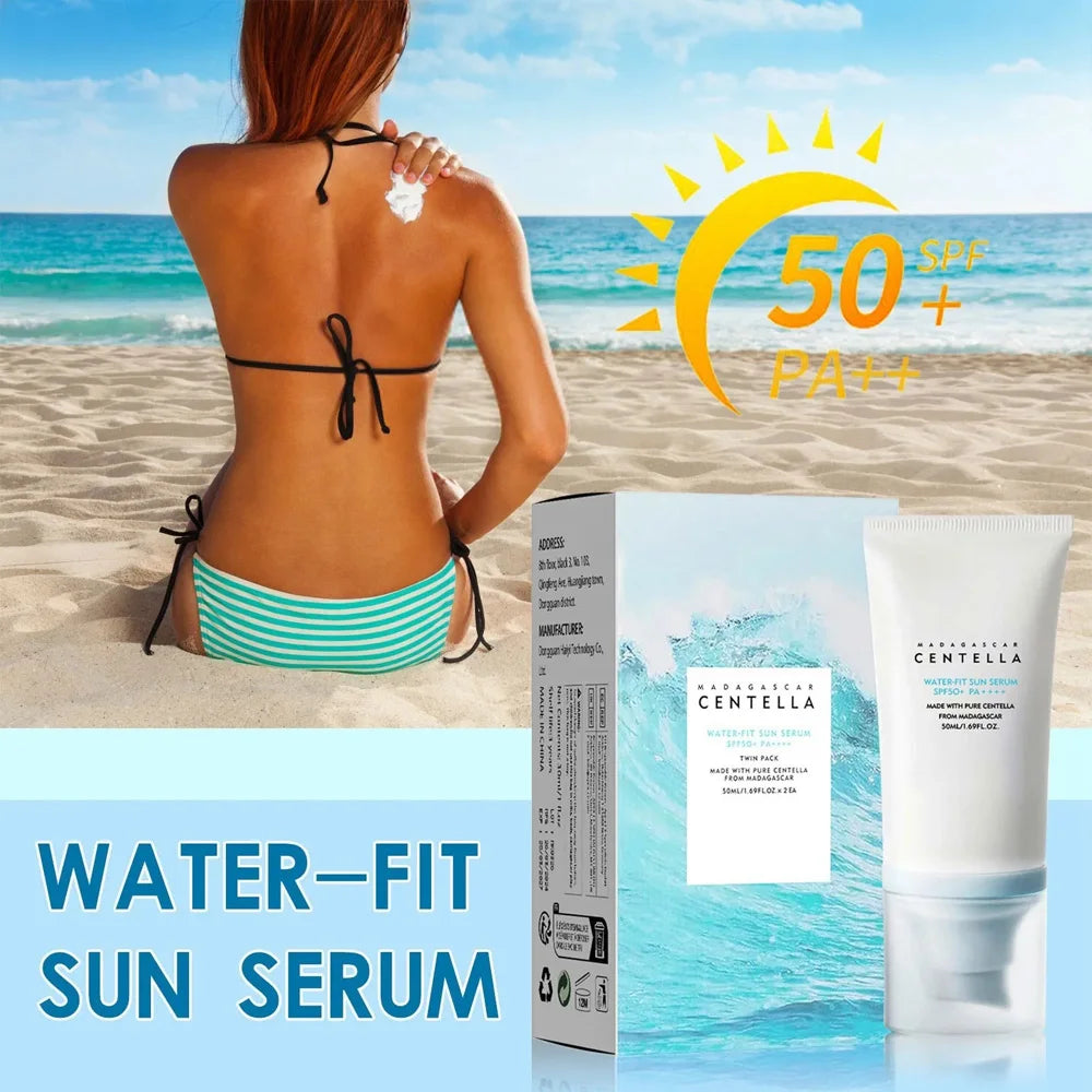 JENORAX SPF 50+ Daily Sunscreen – Centella Hydrating UV Protection (50ml)