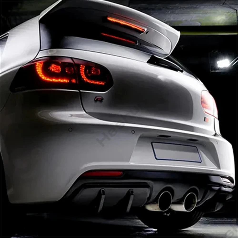 Pair Full LED Taillights For VW Golf 6 MK6 GTI R 2008 2009 2010 2011 2012 Taillamp Rear Lamp Brake Fog Turn Signal DRL Light