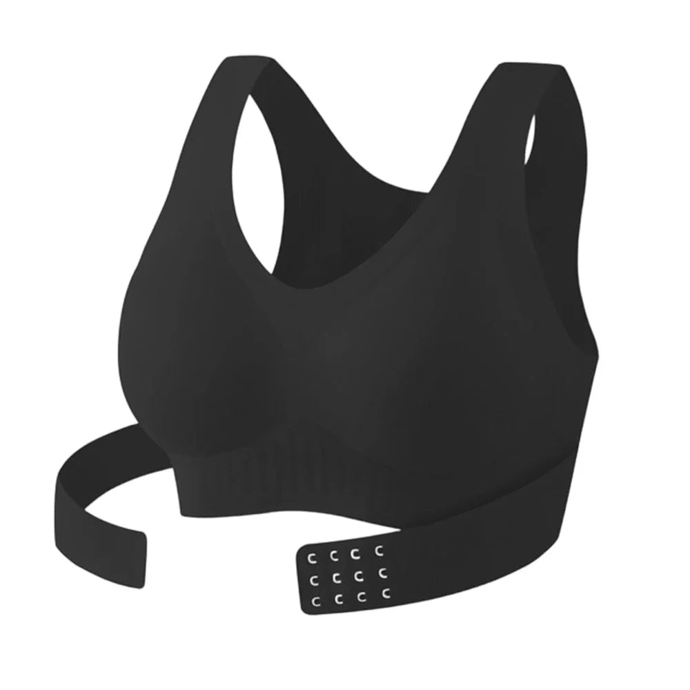 Posture Corrector Bra Back Support Front Closure Underwear for Women Supportive Bras without Underwire