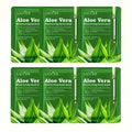 6pcs Aloe Vera Facial Masks Skin Care Unisex Adult Moisturizing Face Masks Sheets Glycerin Trehalose Alcohol-Free Types Skincare