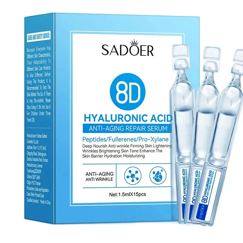 JENORAX 8D Hyaluronic Acid Serum – Deep Hydration & Plumping Facial Serum