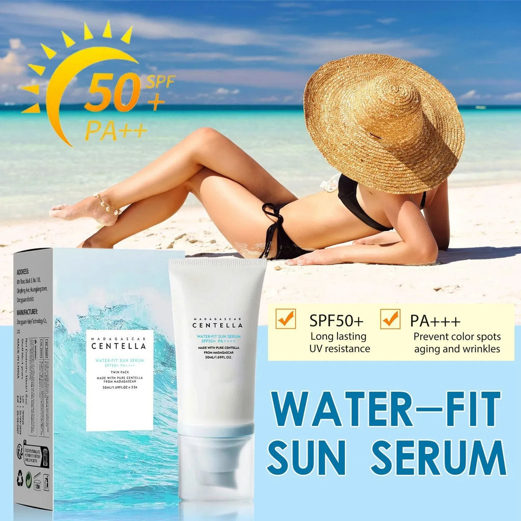 JENORAX SPF 50+ Daily Sunscreen – Centella Hydrating UV Protection (50ml)