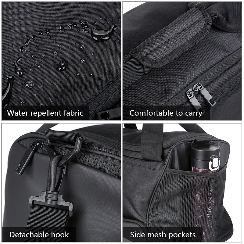 Women's Large Capacity Gym Bag Waterproof Swimming Yoga Bag Portable Sports Bag Weekend Bag Custom Luggage Bag With Logo Print